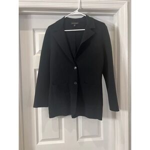 Banana Republic Knit Blazer Jacket Career Office Black‎ XS